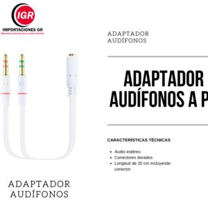 ADAPTADOR AUDIFONO A PC 1H-2M