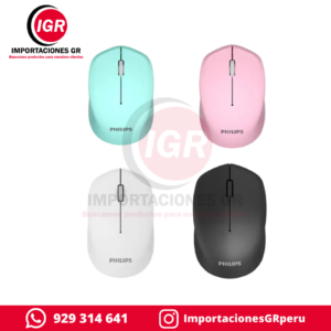 MOUSE INALÁMBRICO PHILIPS VERDE