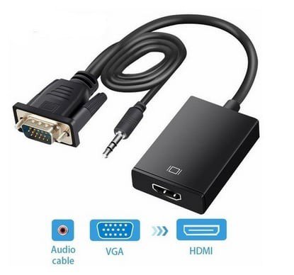 CONVERSOR DE IMAGEN VGA A HDMI CON AUDIO